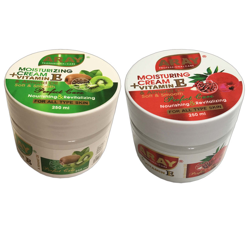 خرید و قیمت کرم مرطوب کننده آرای مدل کیوی و انار حجم 250 میلی لیتر مجموعه 2 عددی