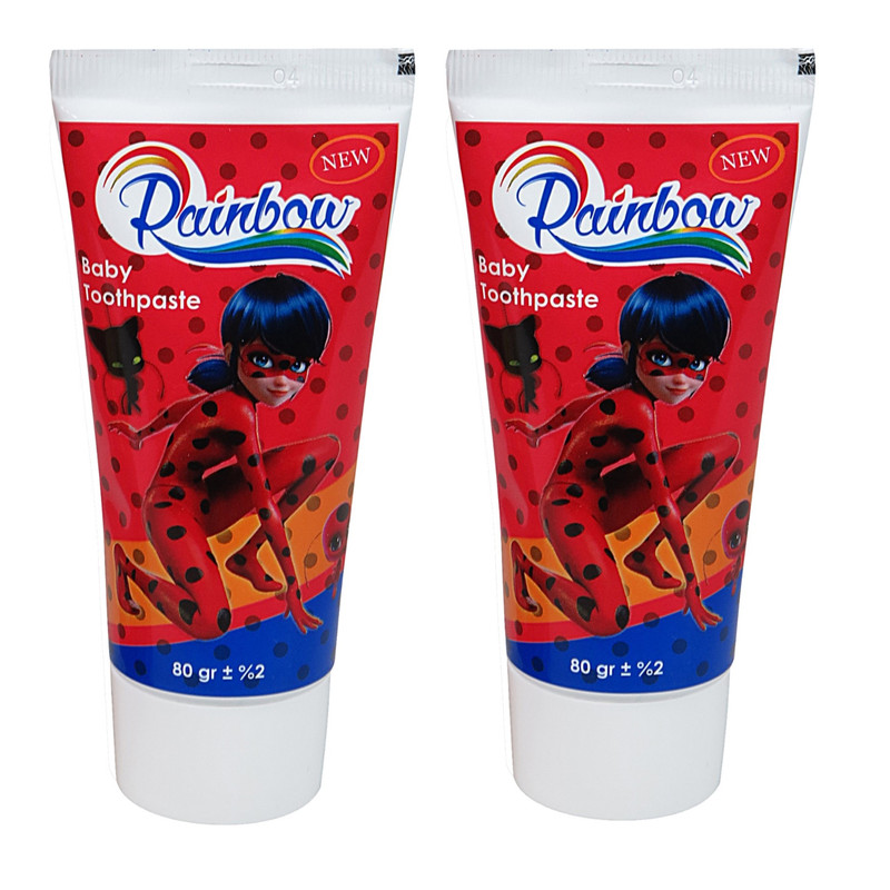 خرید و قیمت خمیر دندان کودک رینبو مدل ژله ای حجم 80 میلیلیتر بسته 2 عددی