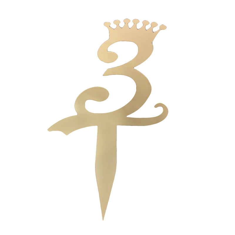 تاپر کیک طرح عدد 3 کد 333