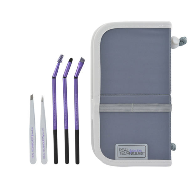 ست برس آرایشی و موچین ریل تکنیکس مدل 003 مجموعه 5 عددی