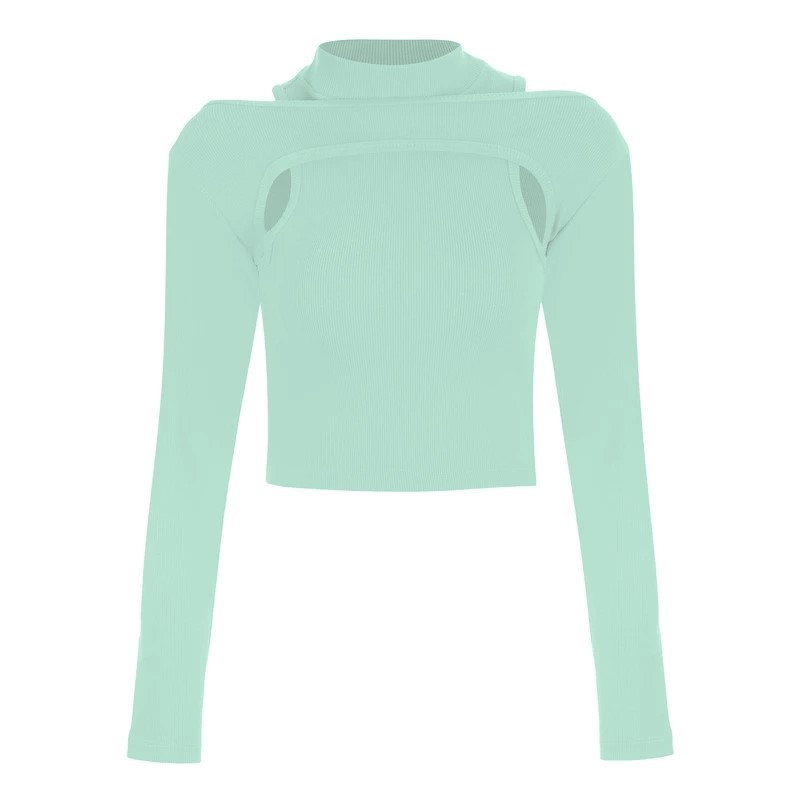 خرید و قیمت نیم تنه زنانه پپا مدل Layer رنگ سبز تیفانی