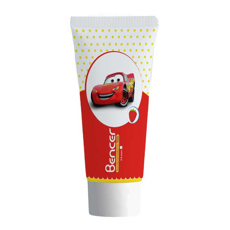 خرید و قیمت خمیر دندان کودک بنسر مدل McQueen وزن 60 گرم
