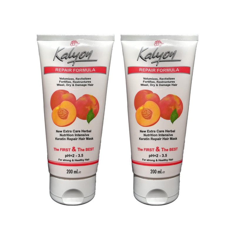 خرید و قیمت ماسک مو کالیون مدل هلو حجم 200 میلی لیتر مجموعه 2 عددی