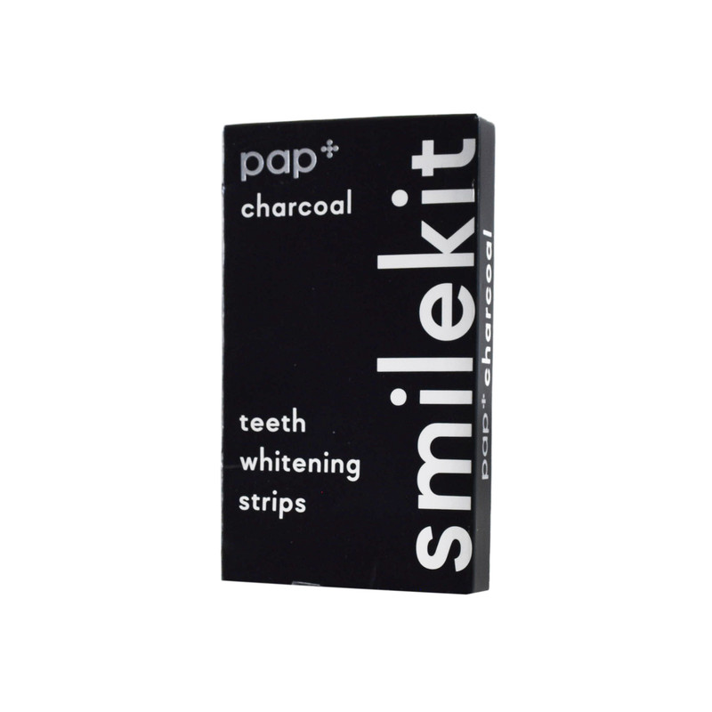 نوار سفید کننده دندان اسمایل کیت مدل زغال +PAP بسته 7 عددی