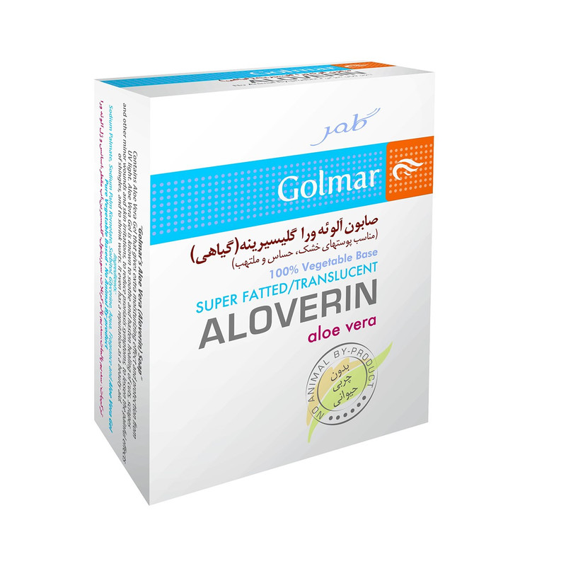 صابون گلمر الوئه وراگلیسیرینه مدل aloverin مقدار 100 گرم
