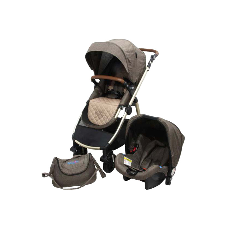 ست کالسکه و کریر بیبی فور لایف مدل 85246 به همراه ساک لوازم کودک