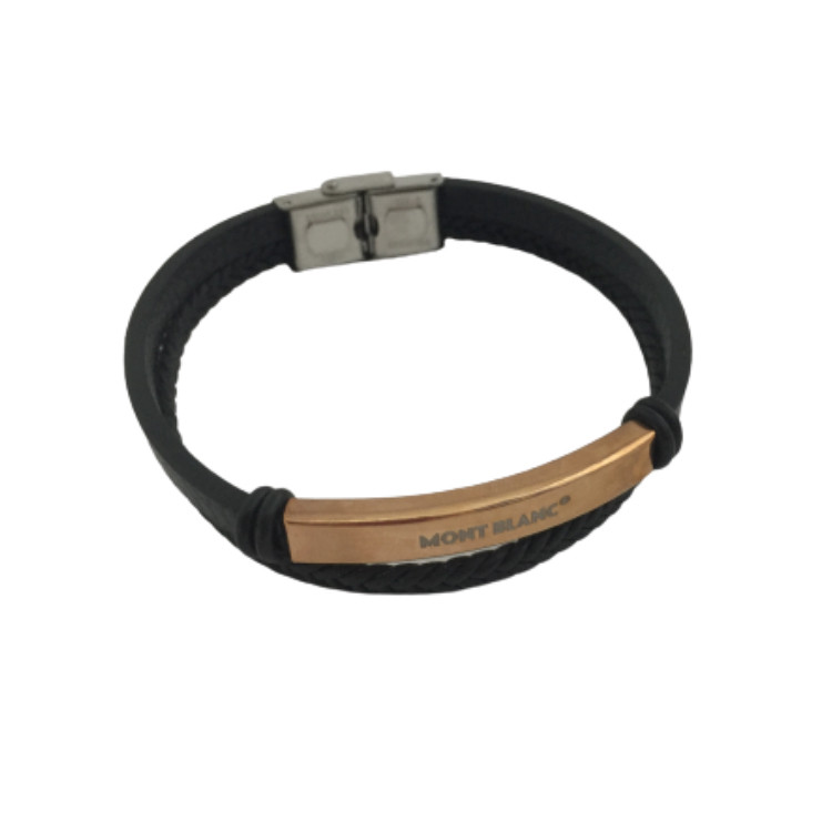 دستبند مردانه مون بلان مدل دولاین مسی