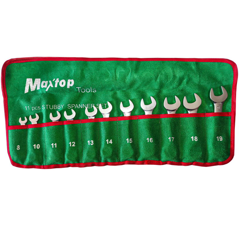 آچار یکسر تخت و یکسر رینگی مکس تاپ مدل BTQSS - 9980 مجموعه 11 عددی