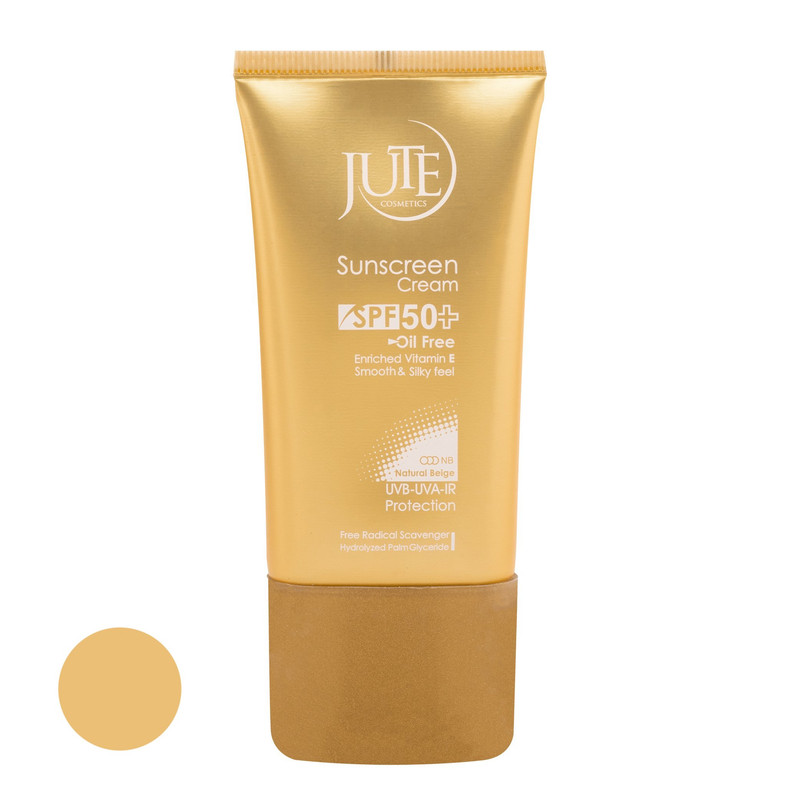 کرم ضد آفتاب رنگی ژوت SPF 50 مدل N B مناسب پوستهای چرب و مختلط حجم 40 میلیلیتر