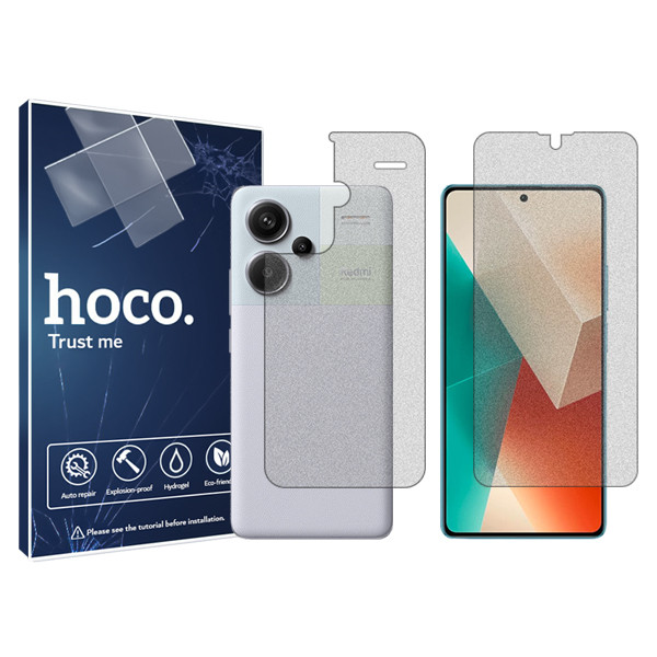 خرید و قیمت محافظ صفحه نمایش مات هوکو مدل HyMTT مناسب برای گوشی موبایل شیائومی +Redmi Note 13 Pro به همراه محافظ پشت گوشی