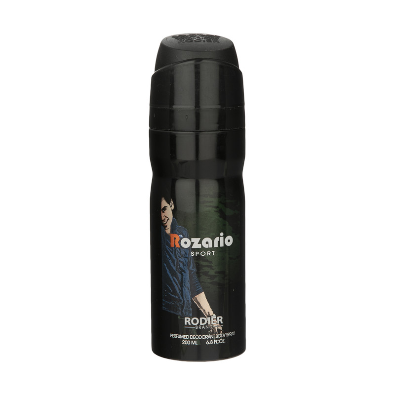 اسپری بدن مردانه رودیر مدل Rozario حجم 200 میلی لیتر