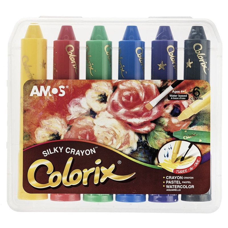 خرید و قیمت پاستل شش رنگ آموس مدل colorix