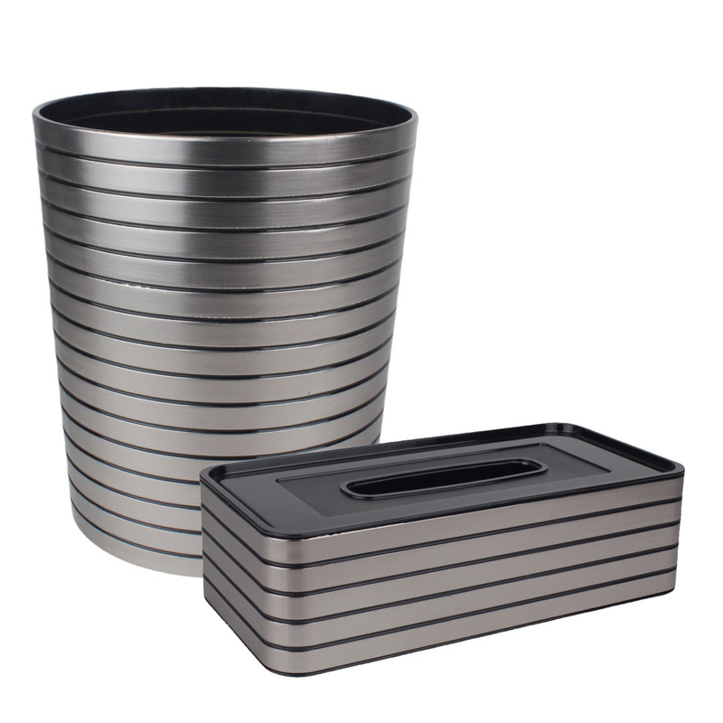 خرید و قیمت ست سطل و جای دستمال کاغذی کد 990003