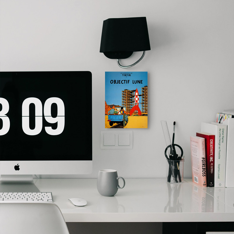 خرید و قیمت تابلو شاسی لولو مدل سریال تن تن ماموریت موشک Tin Tin کد B56