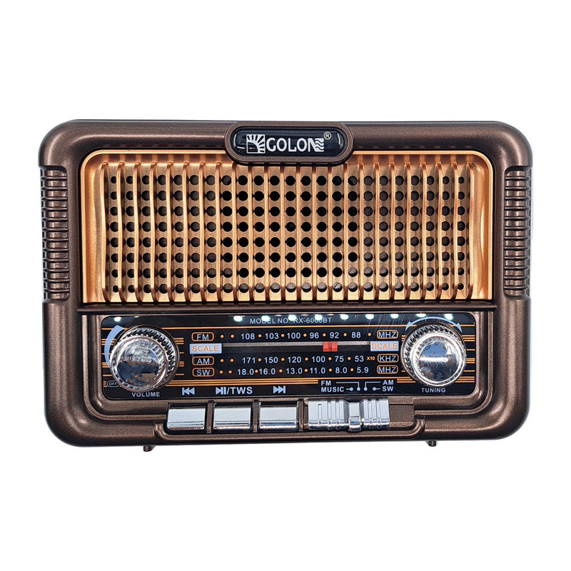 خرید و قیمت اسپیکر بلوتوثی قابل حمل گولون مدل RX-6060BT