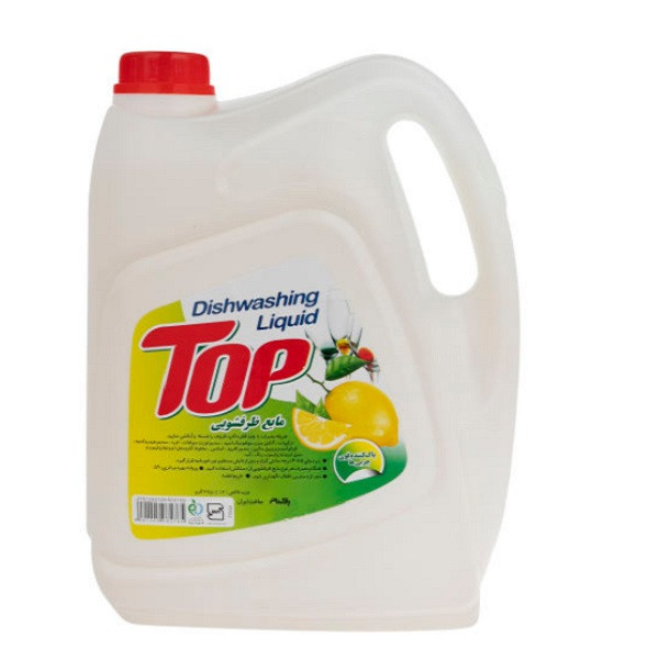 مایع ظرفشویی تاپ رایحه لیمو حجم 4 لیتر