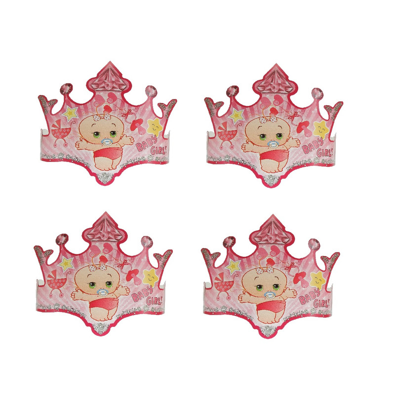 تاج تولد مستر تم طرح نوزاد بسته 4 عددی