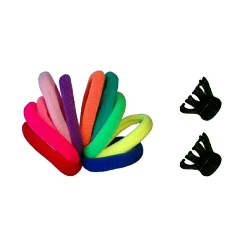 ست کلیپس و کش مو زنانه آی جواهر مدل 1 مجموعه 12 عددی