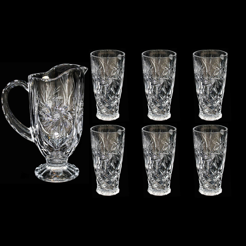 سرویس 7 پارچه پارچ و لیوان ام آر اس مدل خورشیدی