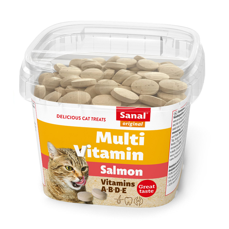 خرید و قیمت مولتی ویتامین گربه سانال مدل Multi Vitamin salmon Cup وزن 100 گرم