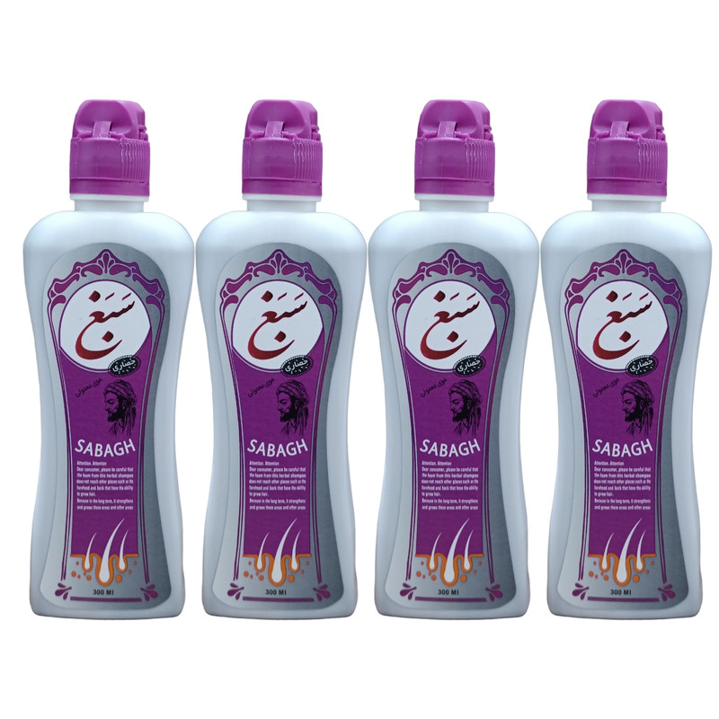 شامپو تقویت کننده و ضد ریزش مو سبغ مدل L4 حجم میلی لیتر بسته 4 عددی