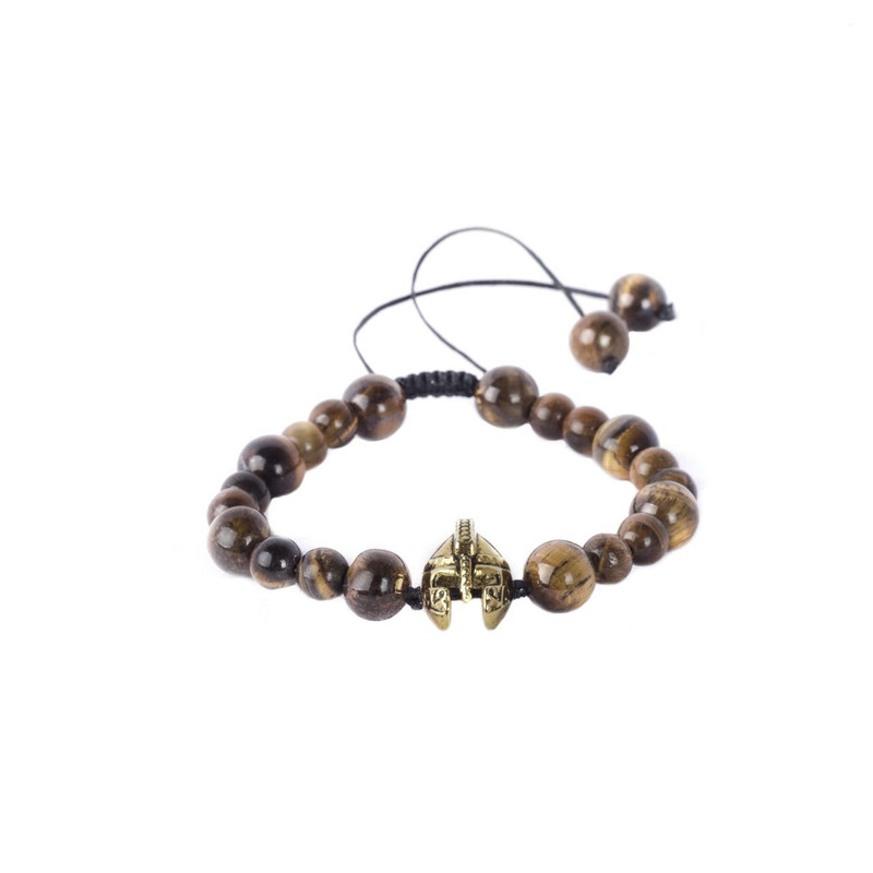 خرید و قیمت دستبند گالری پانیذ طرح گلادیاتور طلایی کد 004