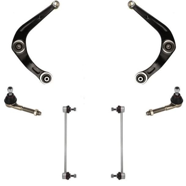 کیت جلوبندی شرکت تولیدی قطعات جلوبندی خودرو ایران لاهیجان کد 03 مناسب برای پژو 206 بسته 6 عددی