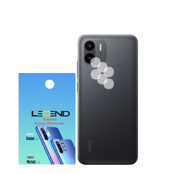 محافظ لنز دوربین لجند مدل نانوگلس مناسب برای گوشی موبایل شیائومی Redmi A1 Plus بسته 3 عددی