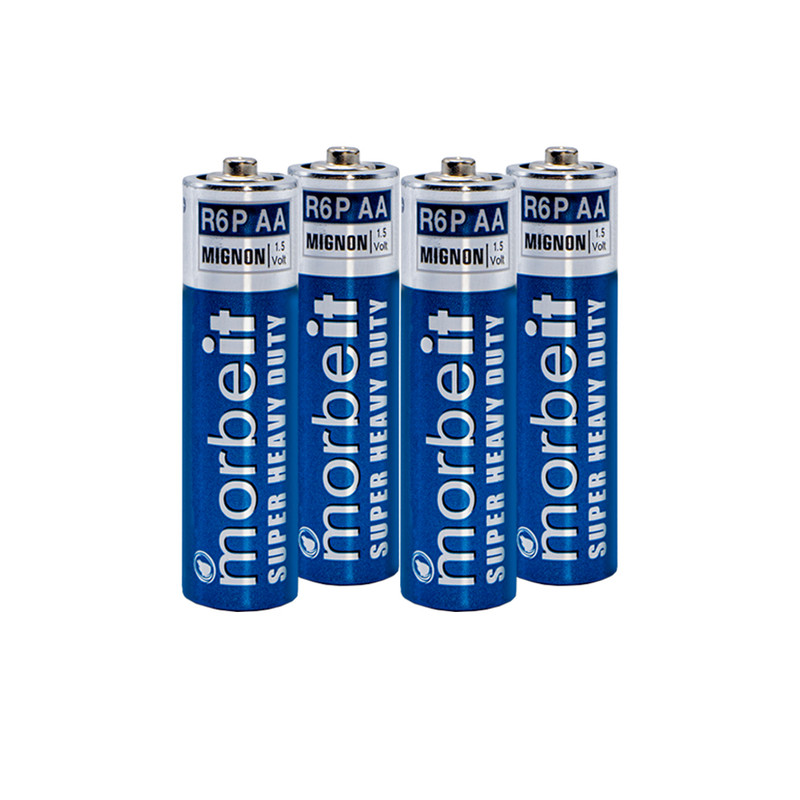 باتری نیم قلمی موربیت مدل کارتی بسته 4 عددی