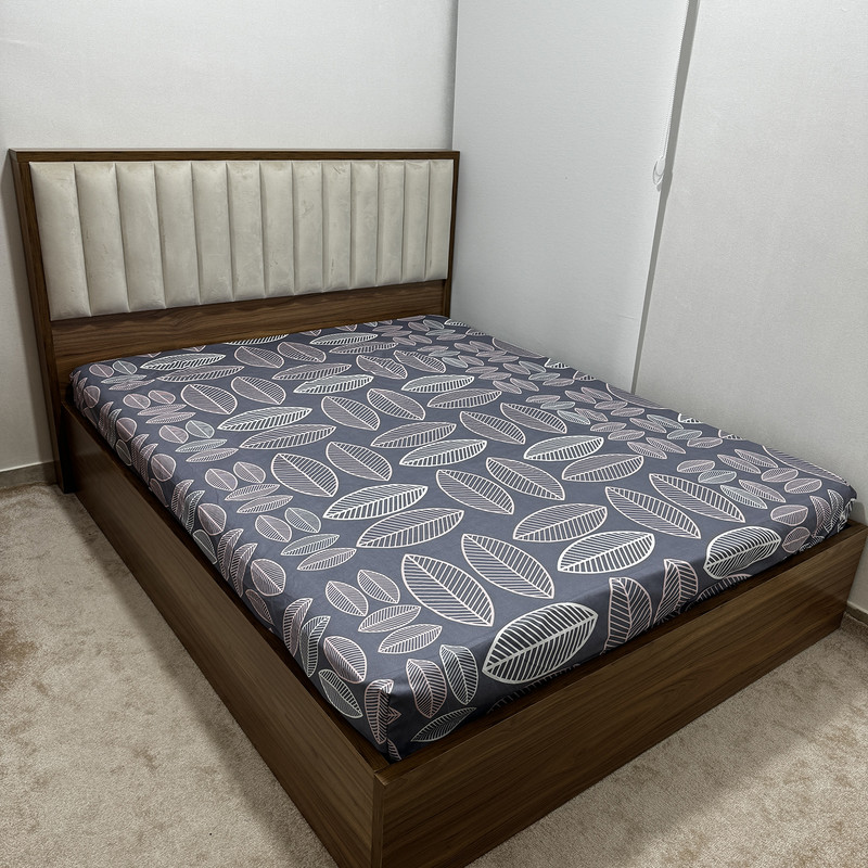 ملحفه ناتوسا مدل کشدار ماکائو دو نفره سایز 160x200 سانتی متر