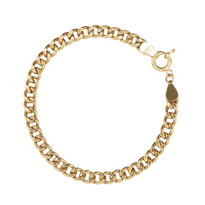 دستبند طلا کم اجرت 18 عیار زنانه زرالتون مدل کارتیه متوسط