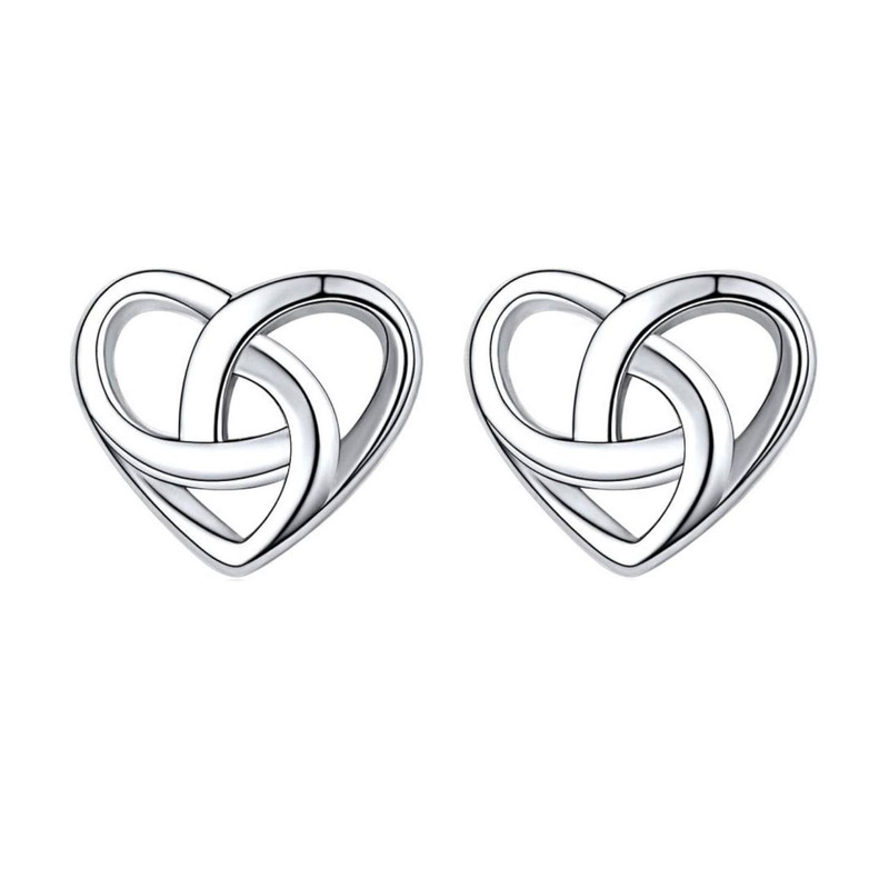 خرید و قیمت گوشواره نقره زنانه مدل قلب رز