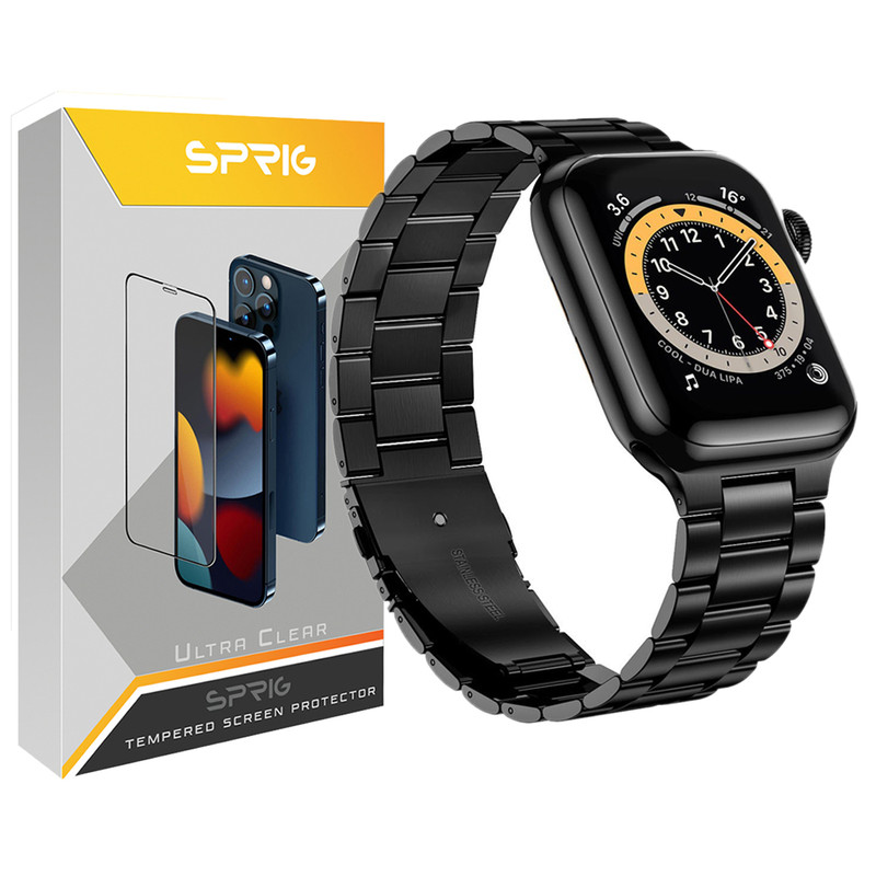 بند اسپریگ مدل 3Bid steal مناسب برای اپل واچ Series 7 Aluminum 45mm / Series 8 Aluminum 45mm