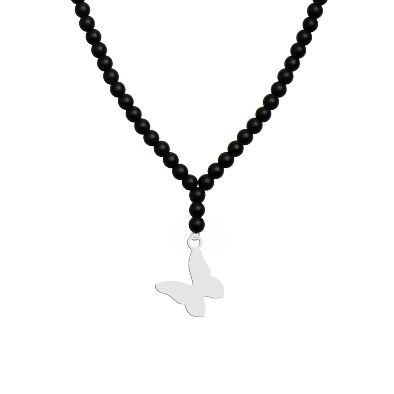 گردنبند هایکا مدل پروانه کد b.ha 5