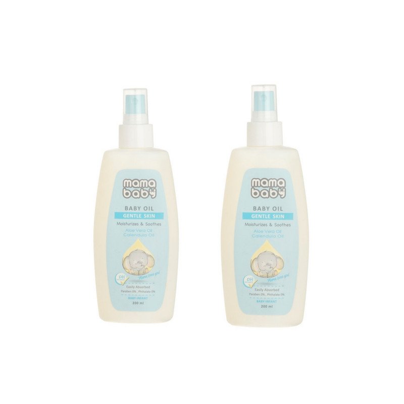 خرید و قیمت اسپری روغن بچه ماما بی بی مدل کارن حجم 200 میلی لیتر بسته دو عددی