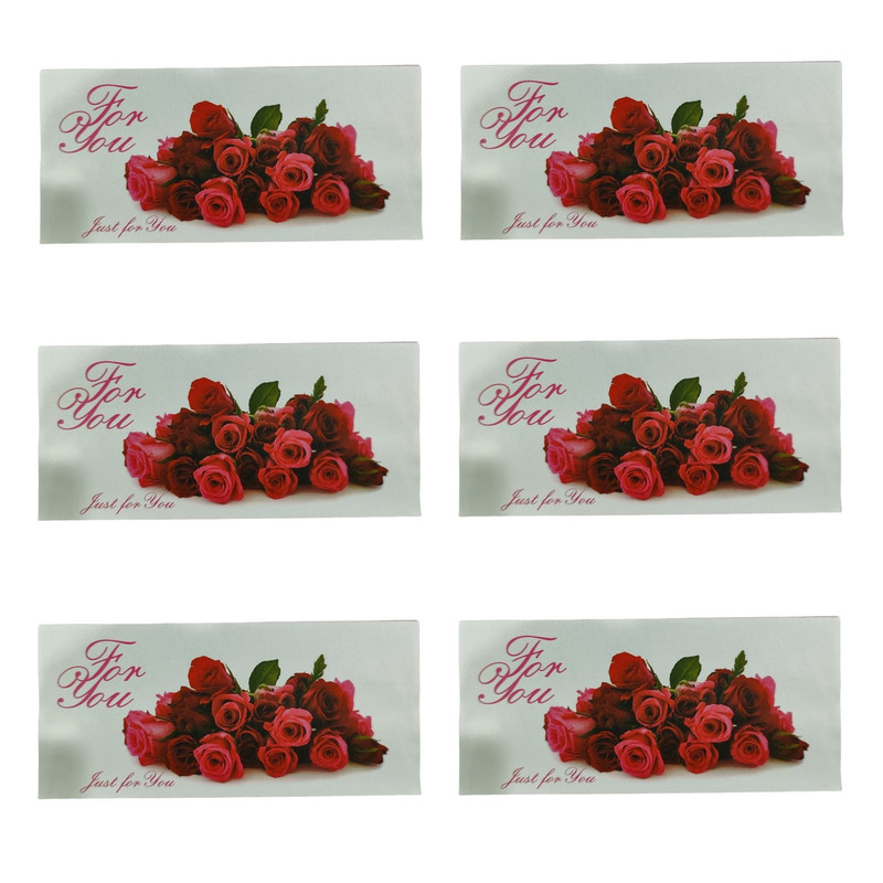 پاکت پول مدل گل گلی 01 کد 007 بسته 6 عددی