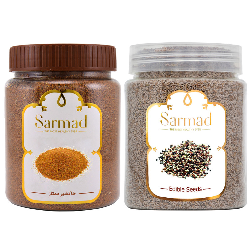 خاکشیر و اسفرزه ممتاز سرمد - 700 گرم بسته دو عددی