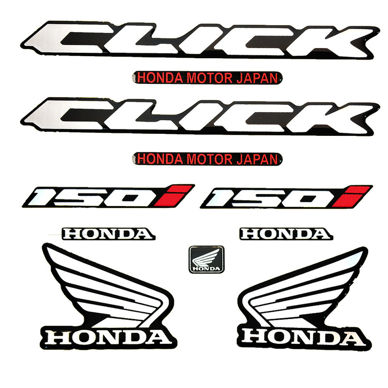 برچسب بدنه موتورسیکلت مدل کلیک 150i مجموعه 11 عددی