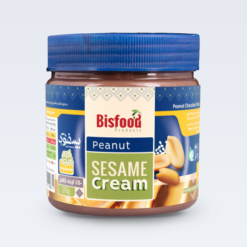کرم کنجد بادام زمینی بیسفود - 270 گرم