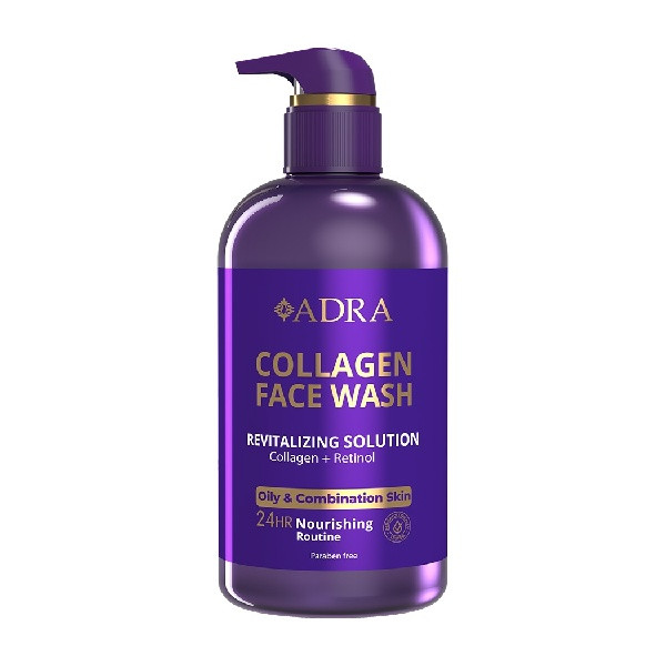 خرید و قیمت ژل شستشو صورت آدرا مدل کلاژن و رتینول حجم 500 میلی لیتر