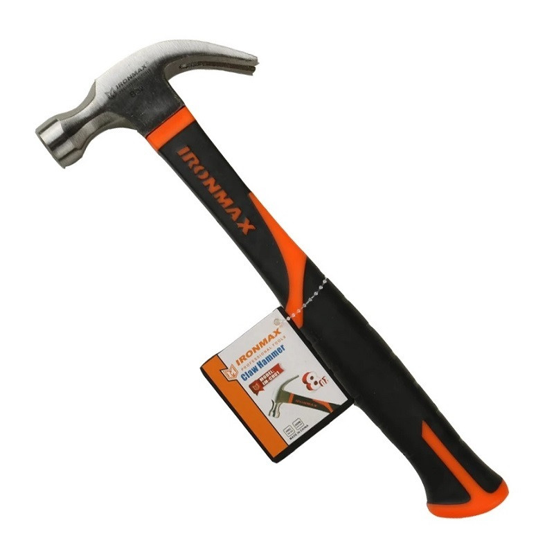 خرید و قیمت چکش میخ کش آیرونمکس مدل 16OZ وزن 500 گرم