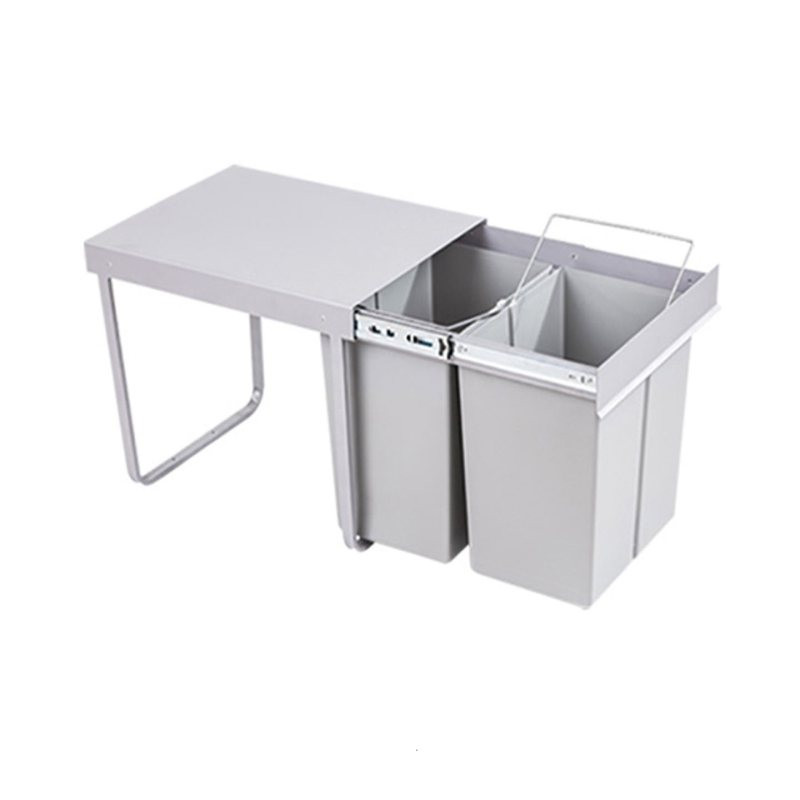 سطل زباله کابینتی مدل دو قلو 24