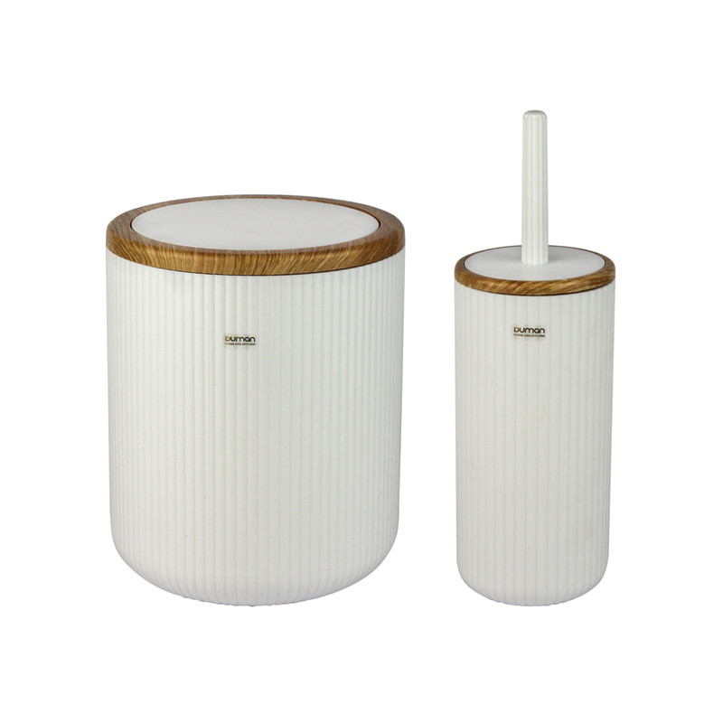 ست سطل و فرچه دومان مدل شیاردار کد 208