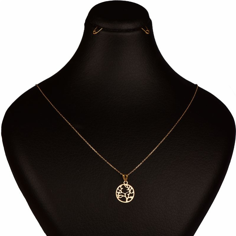 گردنبند طلا 18 عیار زنانه مدل درخت