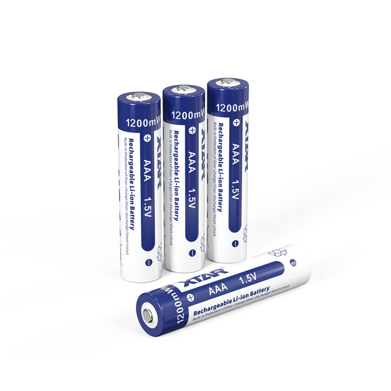 باتری نیم قلمی قابل شارژ اکستار مدل 1.5 AAA بسته چهار عددی