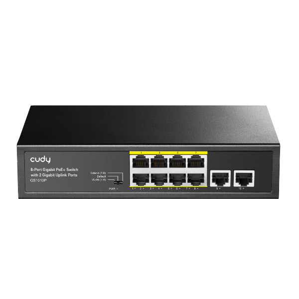 خرید و قیمت سوییچ 8 پورت POE کودی مدل GS1010P