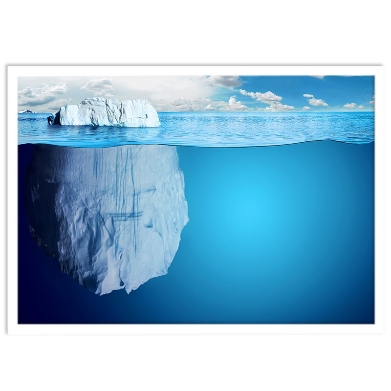 تابلو بکلیت طرح کوه یخ مدل W-S1483