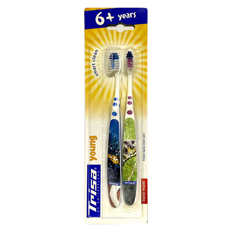 مسواک کودک تریزا مدل Smart Clean برس نرم بسته 2 عددی