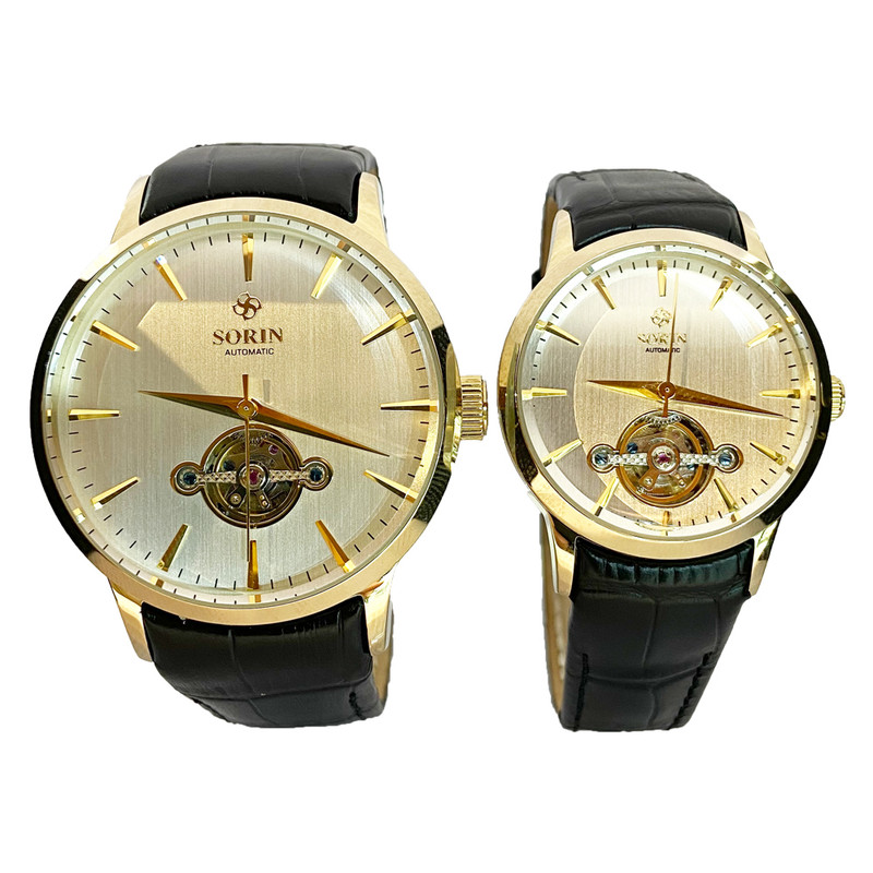 ست ساعت مچی عقربه ای زنانه و مردانه سورین مدل SS1017EG