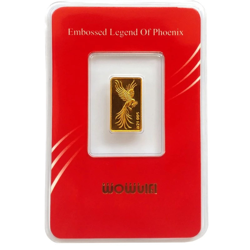 شمش طلا 24 عیار ایرانشمش مدل سیمرغ